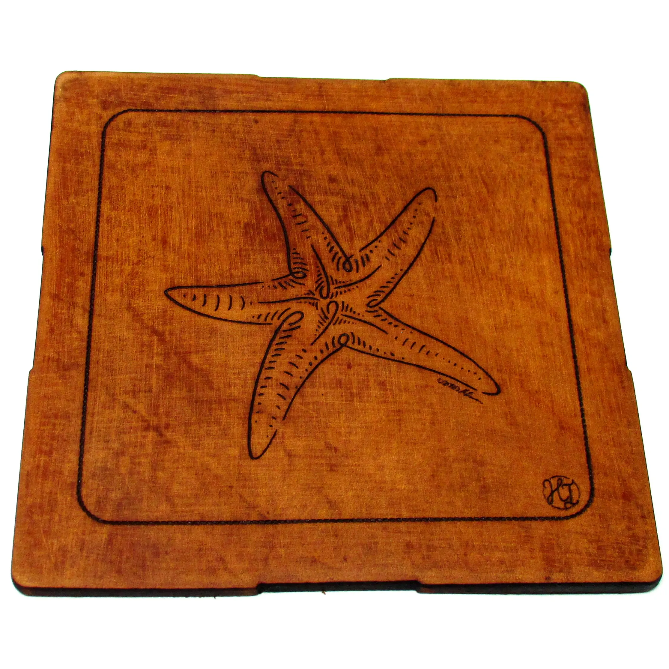 Coasters Set - Leather - Ocean Vibes
