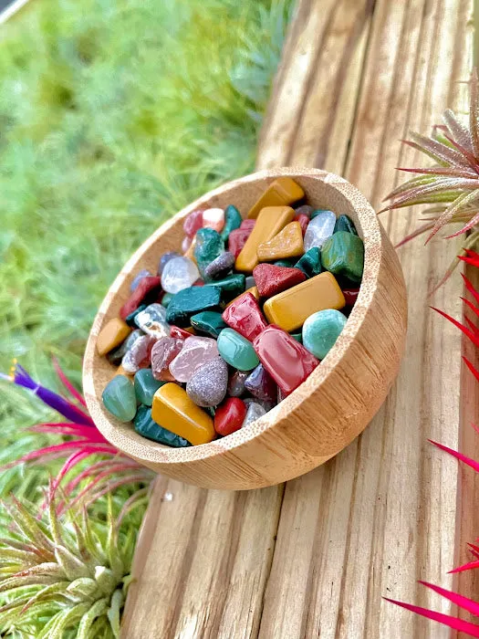 Colorful Agate & Quartz Crystal Chips 1/4 cup (3oz)