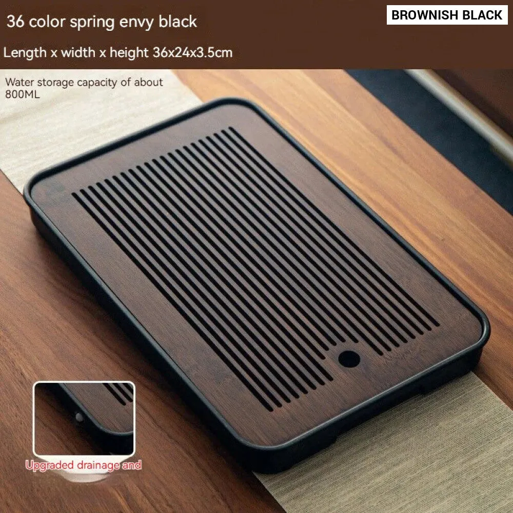 Compact Bamboo Tea Tray for Kung Fu Tea Set