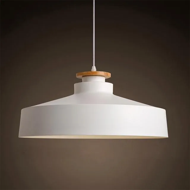 Contrast Metal & Wood Pendant Lights