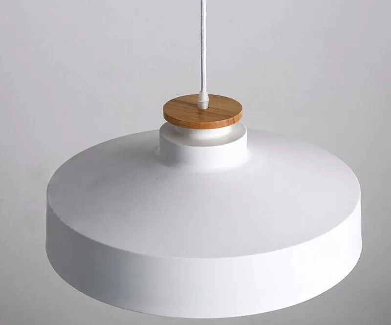 Contrast Metal & Wood Pendant Lights