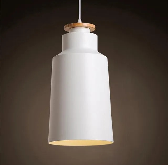 Contrast Metal & Wood Pendant Lights