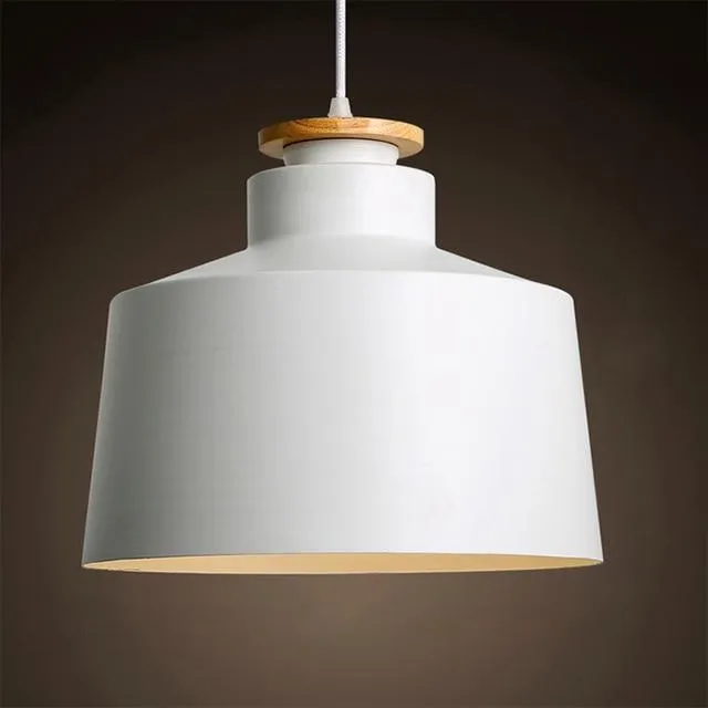 Contrast Metal & Wood Pendant Lights