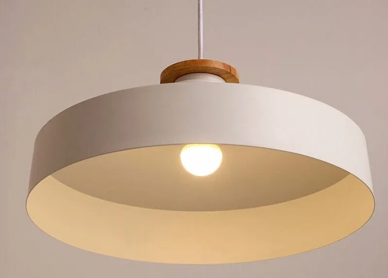 Contrast Metal & Wood Pendant Lights