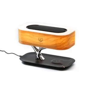 Creative Tree Light Table Lamp Bluetooth-Compatiable Music Speaker Bedside Light Dimmable Phone Wireless Charging Desk Light