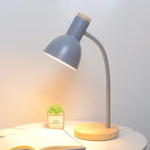 Creative Wooden Iron Table & Desk Lamp-Grey