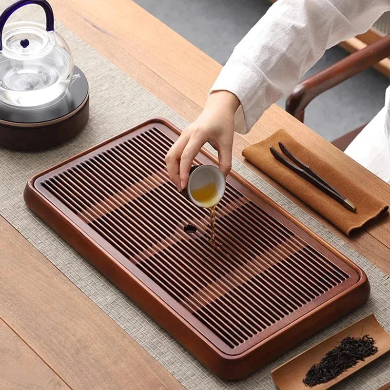 Decorative Bamboo Coffee Tray Set for Kitchen and Restaurant