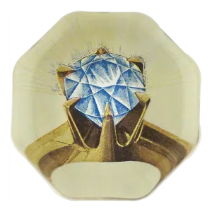 Diamond Ring Octagonal Charm Paper Weight