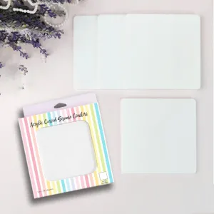 Dress My Craft Acrylic Coasters Curved Square*
