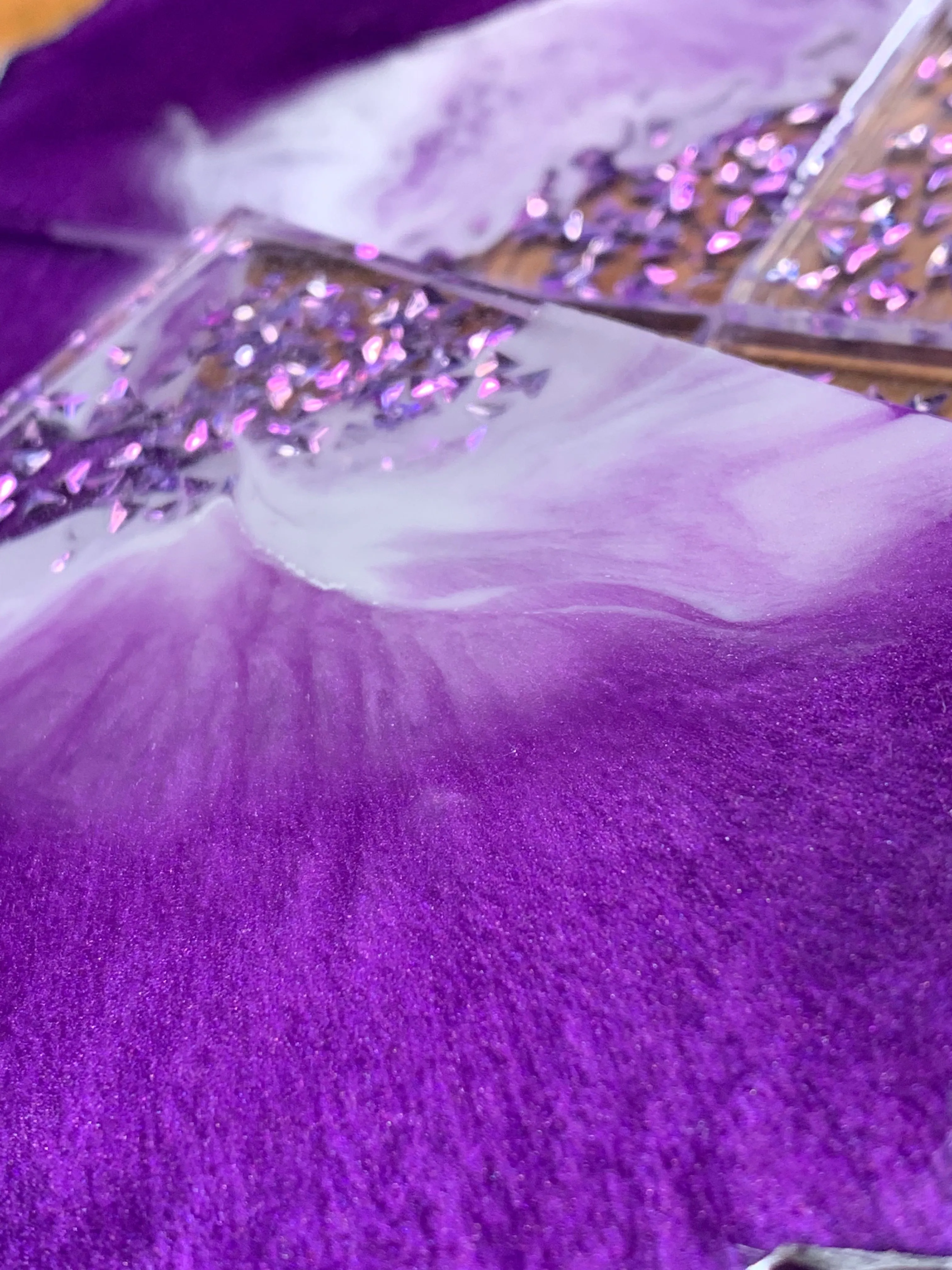 Drink Coasters - Purple Hologram