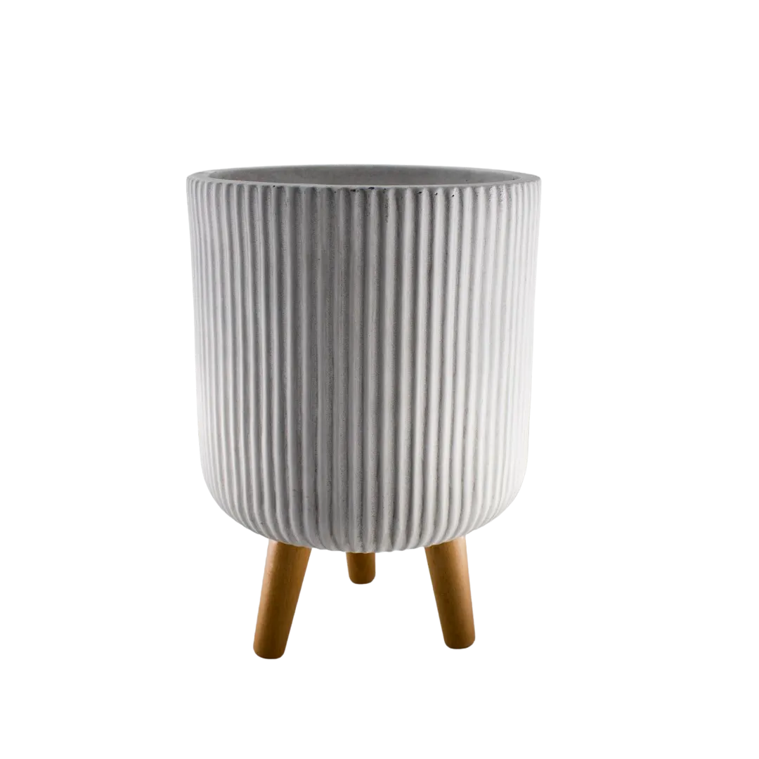 FIBER CLAY POT 25.5X25.5X36CM