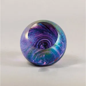 Fireball Paperweight in Tempest Handblown Glass Paperweight by Glass Eye Studio