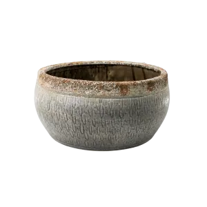 FLOWER POT GREY 29X13.5CM