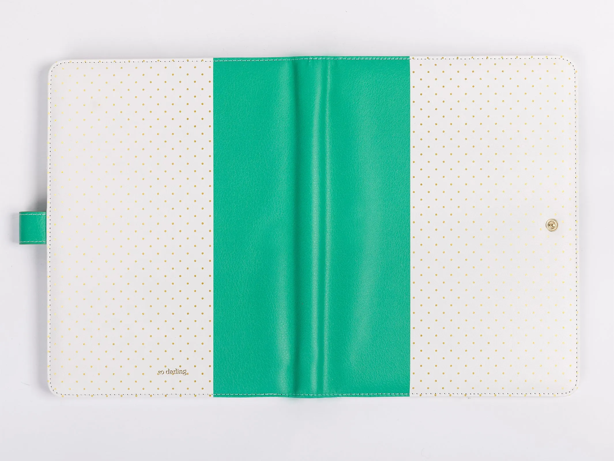 Folio | Color Block Teal & Gold Dots