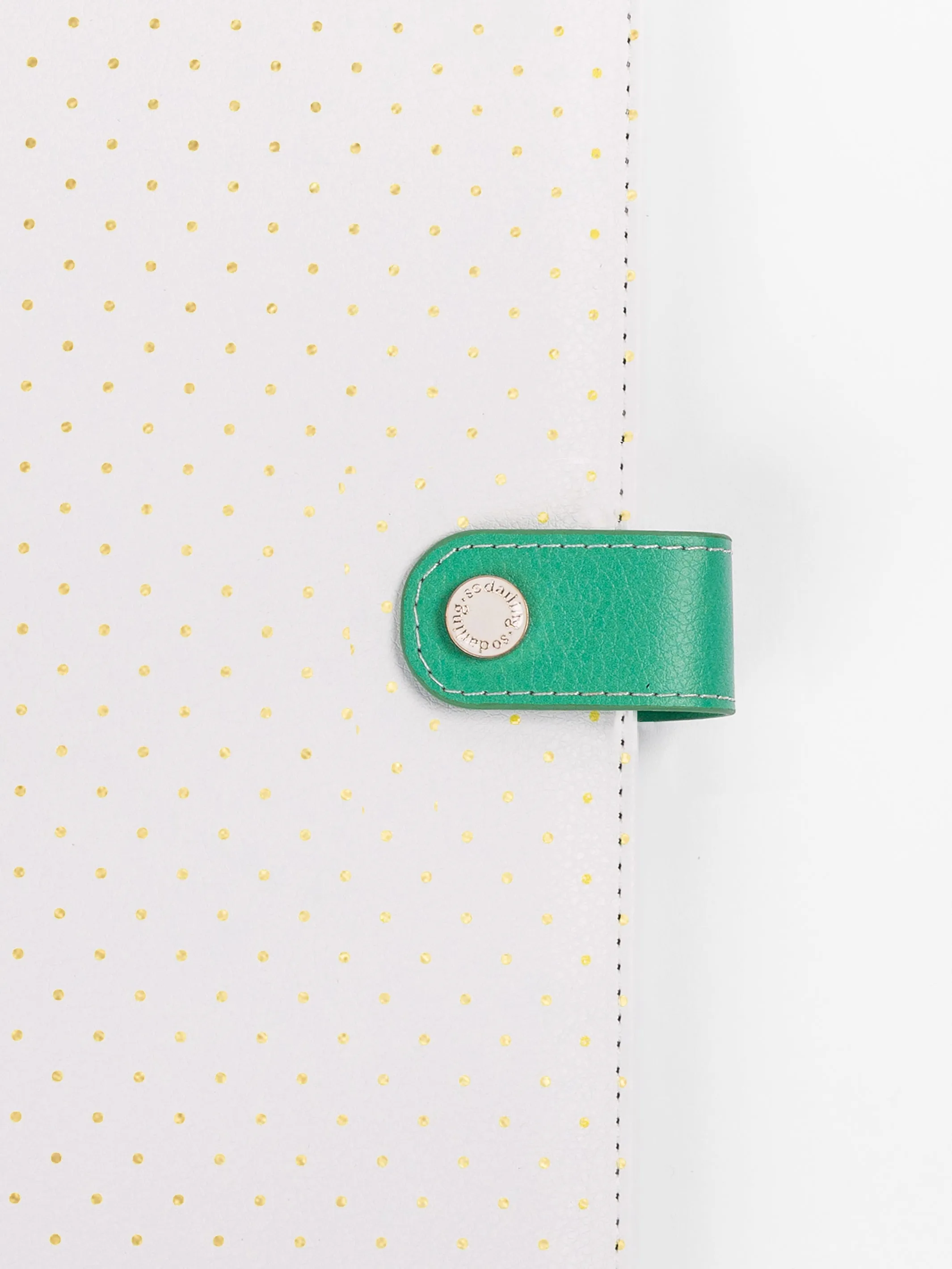 Folio | Color Block Teal & Gold Dots