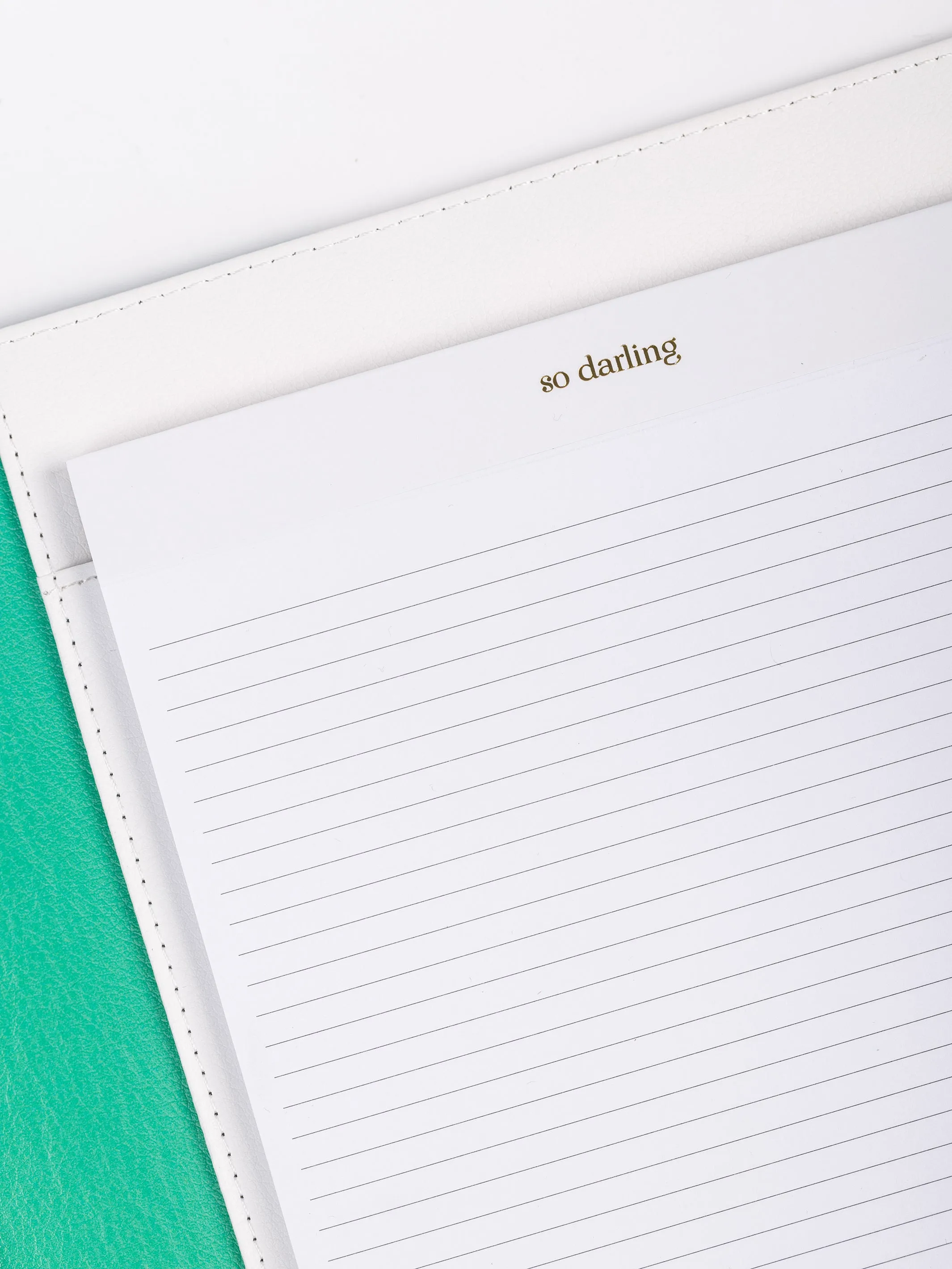 Folio | Color Block Teal & Gold Dots