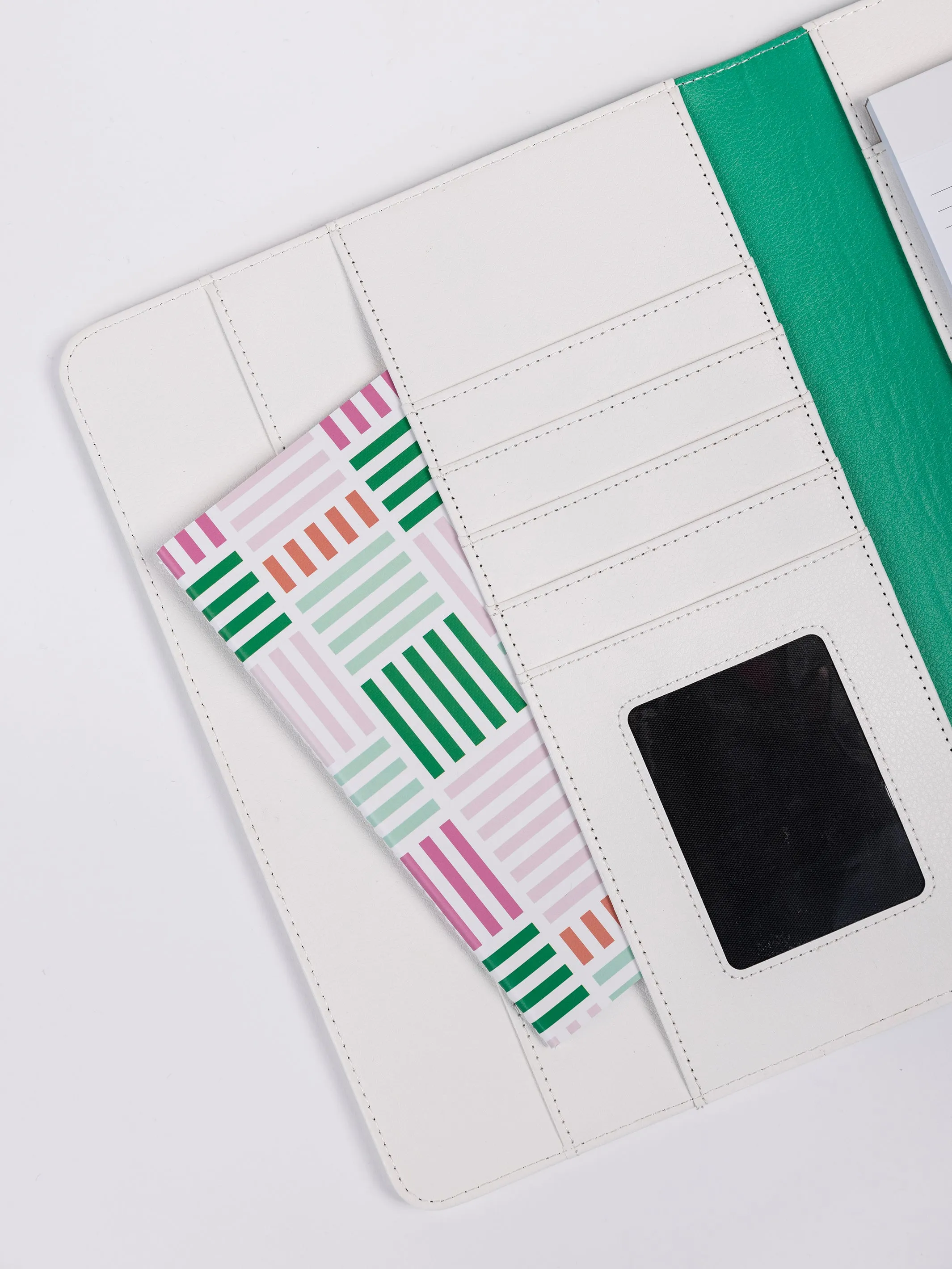 Folio | Color Block Teal & Gold Dots