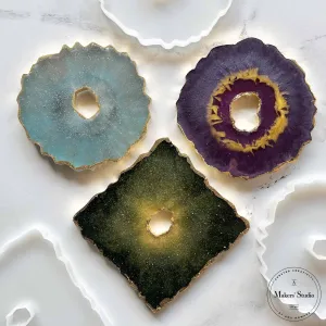 Geode Coasters Trio