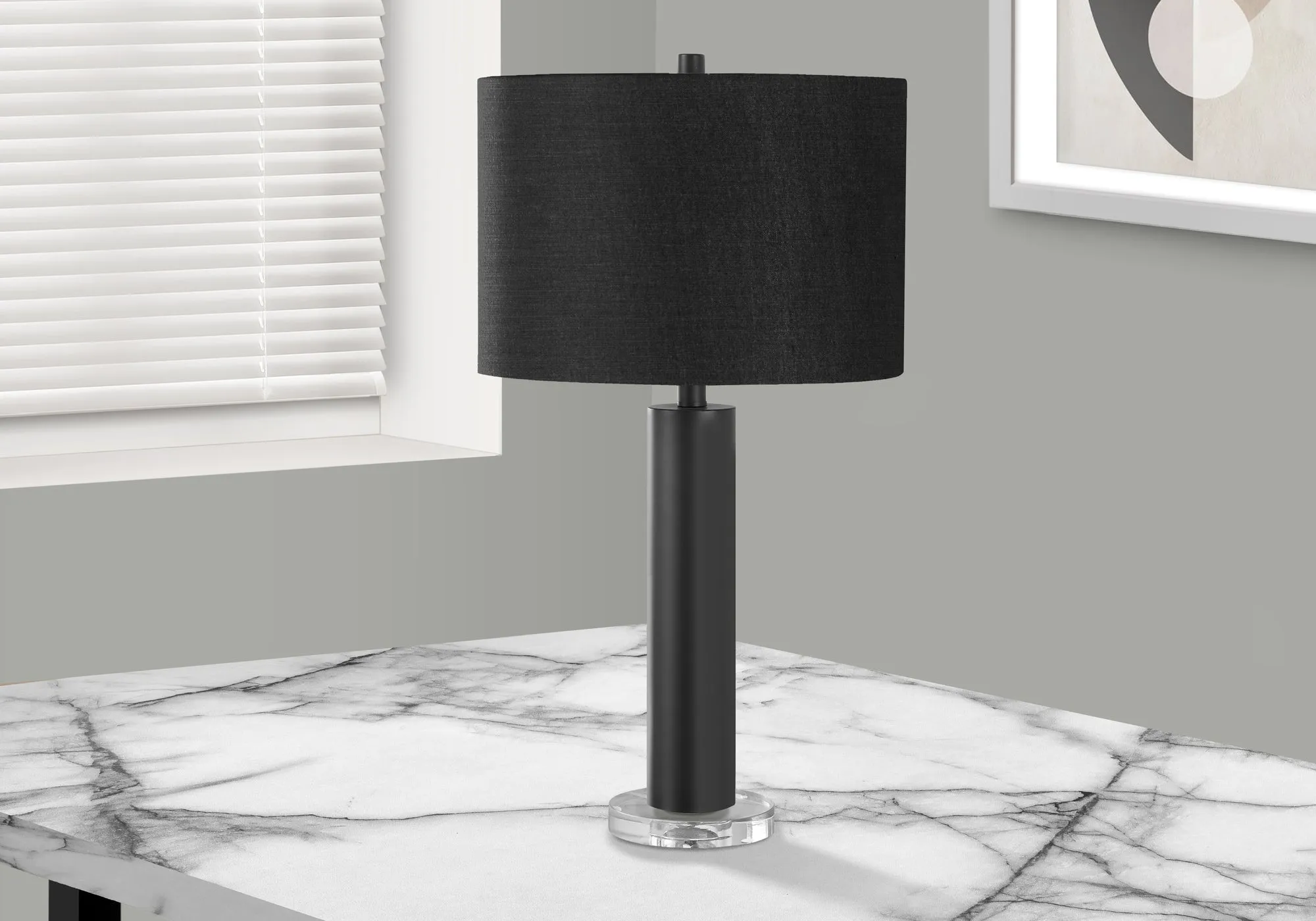 GloBeam 28"H Black Metal Table Lamp - Illuminate your space!