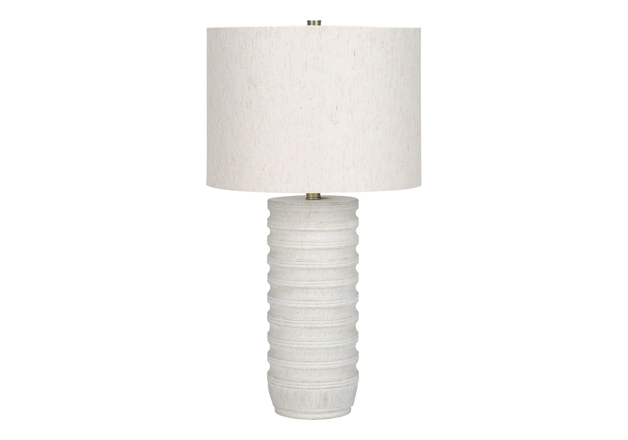GlowLite Cream Resin Table Lamp - Illuminate Your Space with Style!