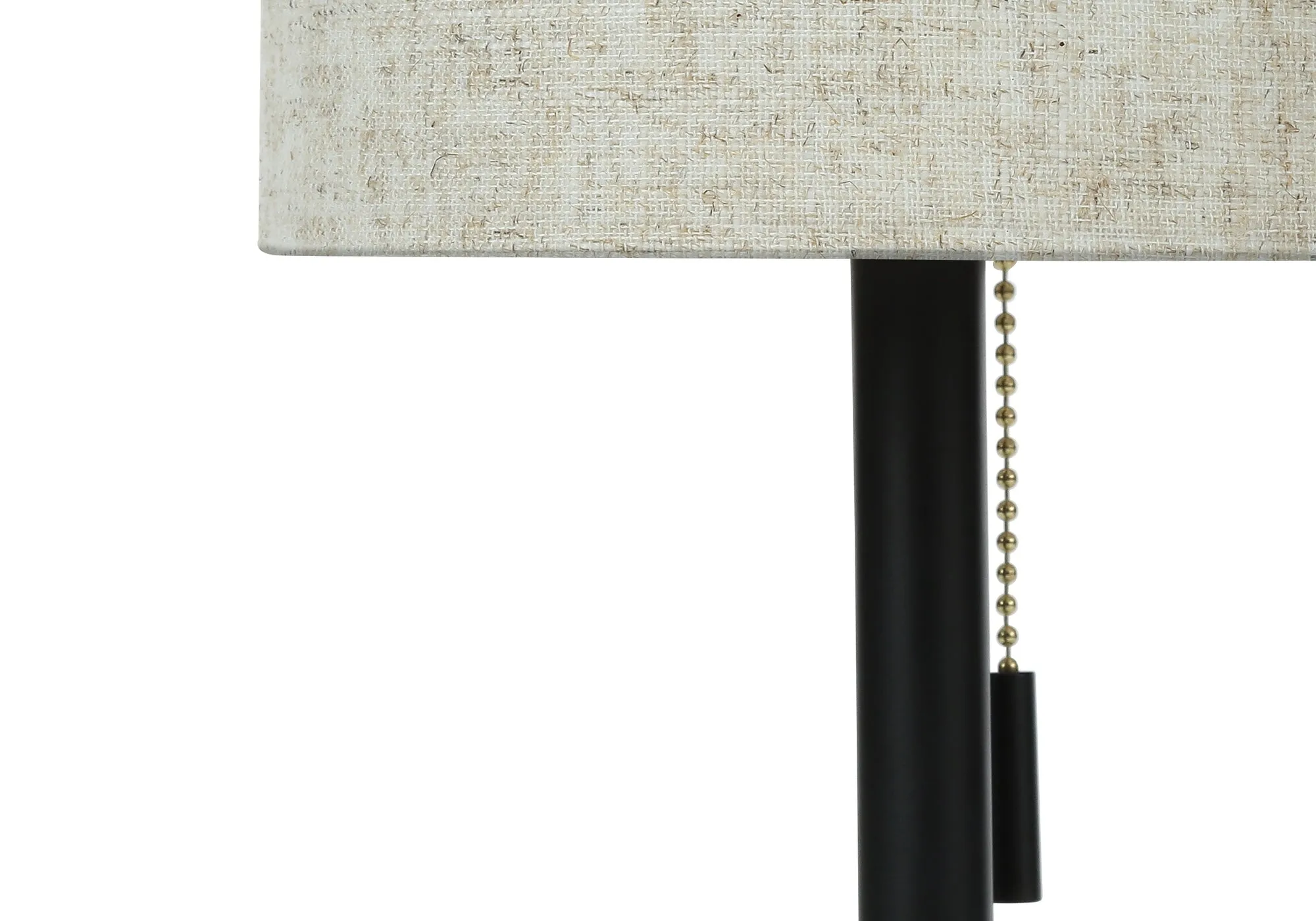 GlowMax Duo: Modern USB Table Lamps - Black Metal & Beige Shade Set