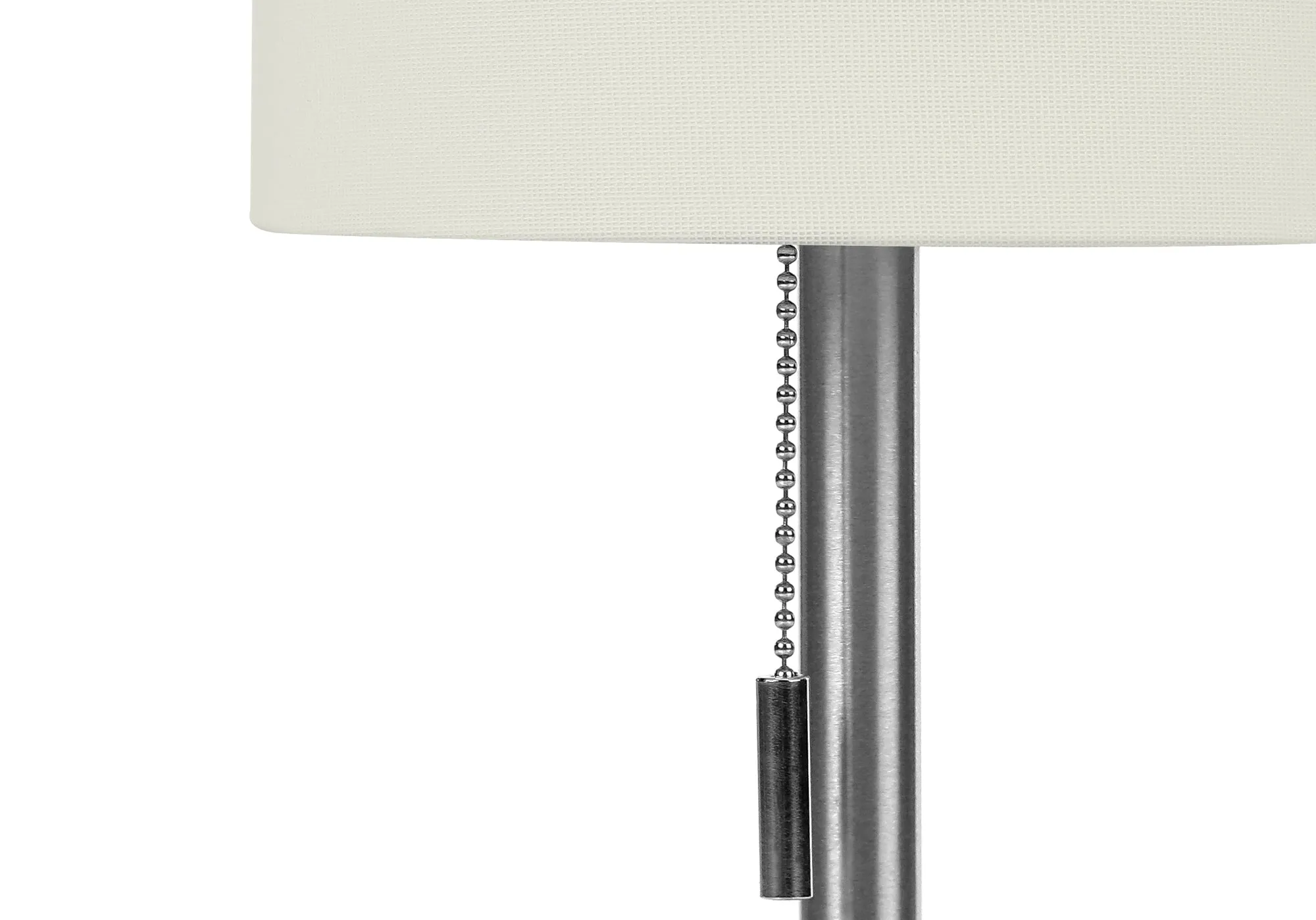 GlowMax Duo - USB Table Lamps: Modern Nickel Metal Design, Ivory Shade, Set of 2, 17"H