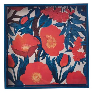 Iceland Poppy 15 Square Lacquer Art Serving Tray