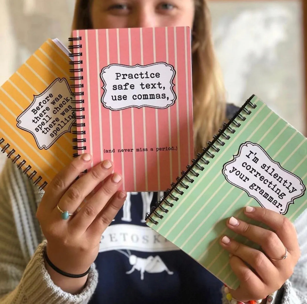 I'm silently correcting your grammar 80 page  Note Book