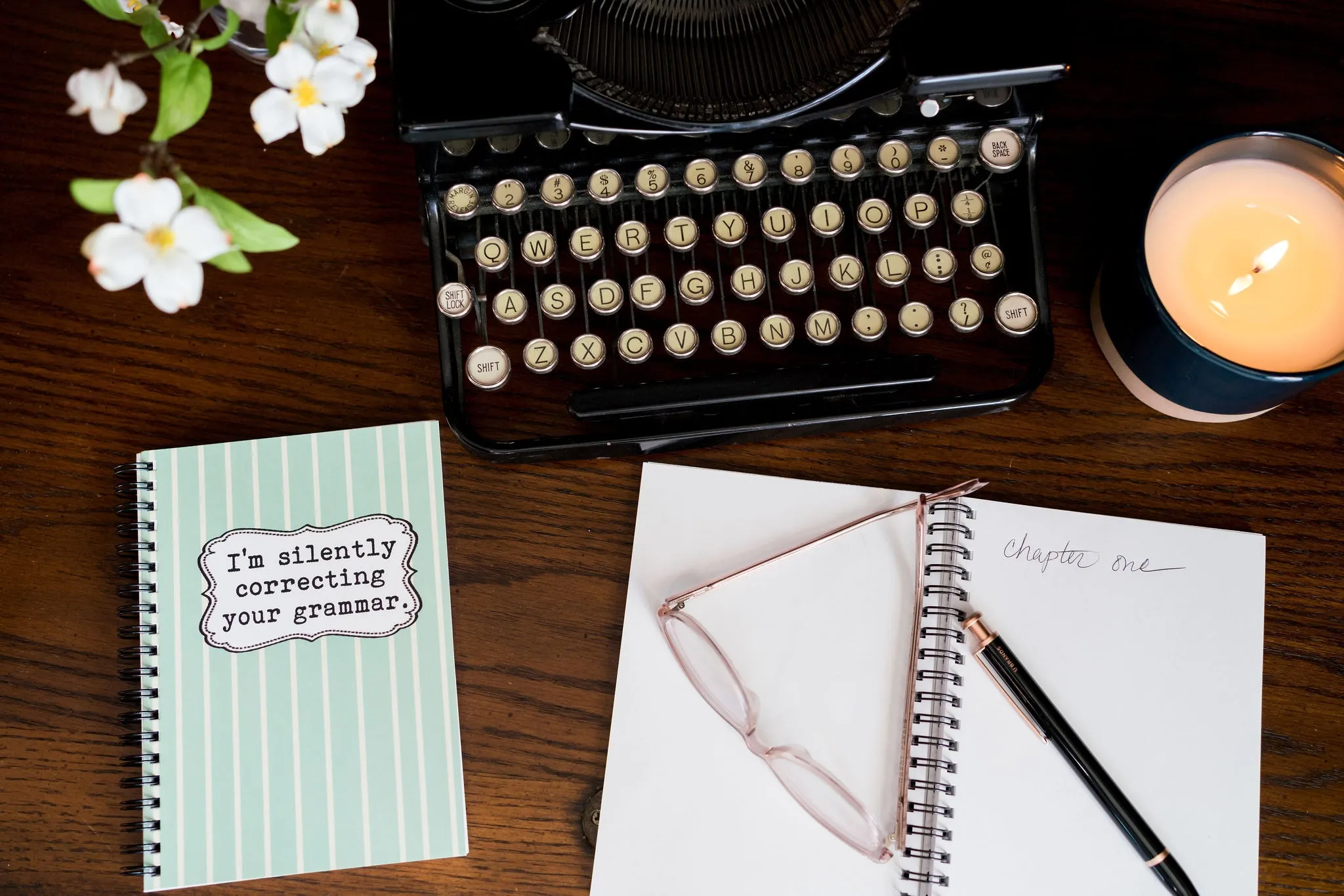 I'm silently correcting your grammar 80 page  Note Book