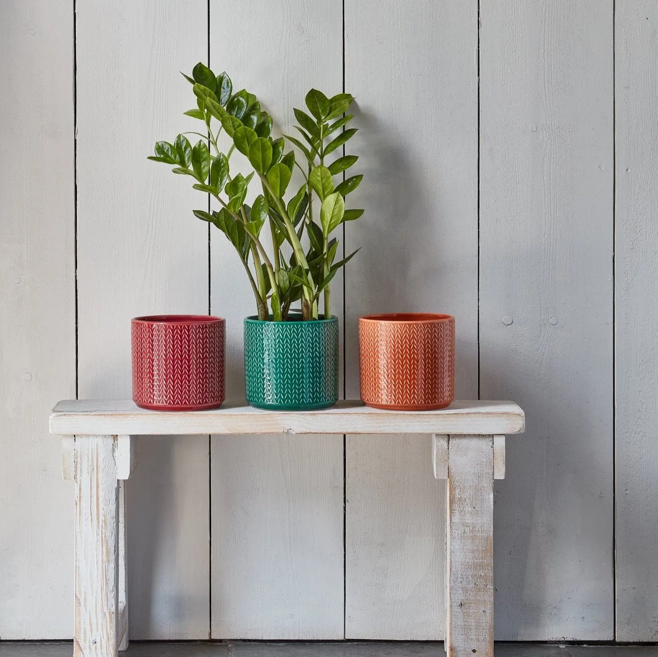 Ivyline 15cm Chevron Sienna Planter