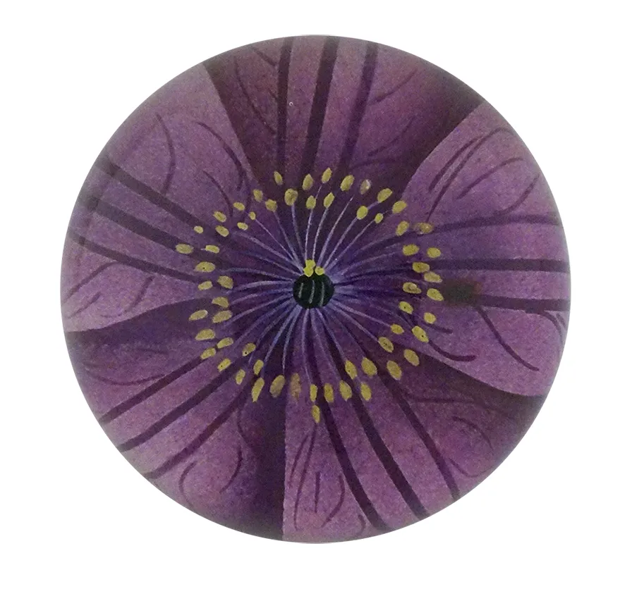 John Derian Decoupaged Domed Glass Paperweight