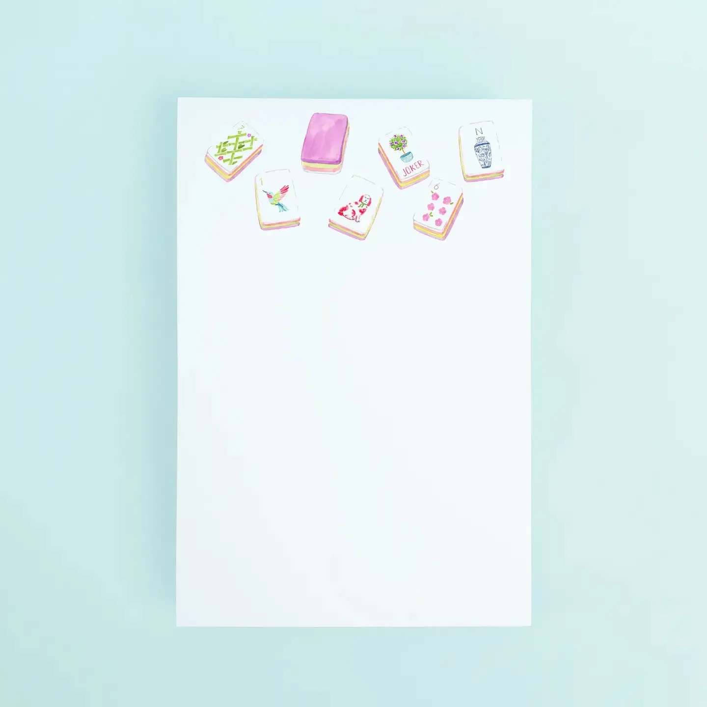 Large Mahjong Tiles Notepad