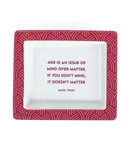 Large Wise Saying Trinket Trays