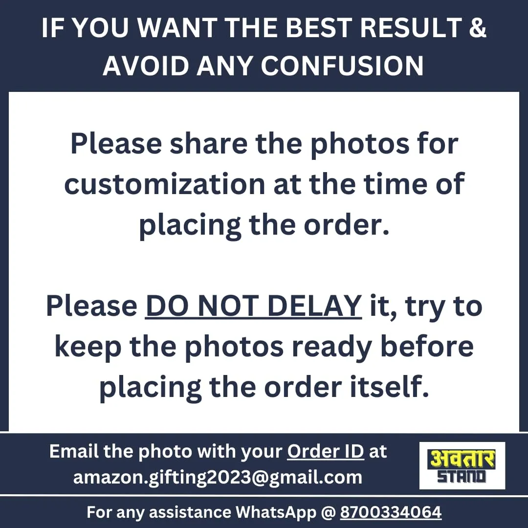 MakerTech Gifting Wood Rtech Gifting Avatar Stand Personalized Gift For Boyfriend, Husband, Brother, Friends, Bff Character Caricature Photo Frame Unique Design Customized Gift For Friends & Family D7
