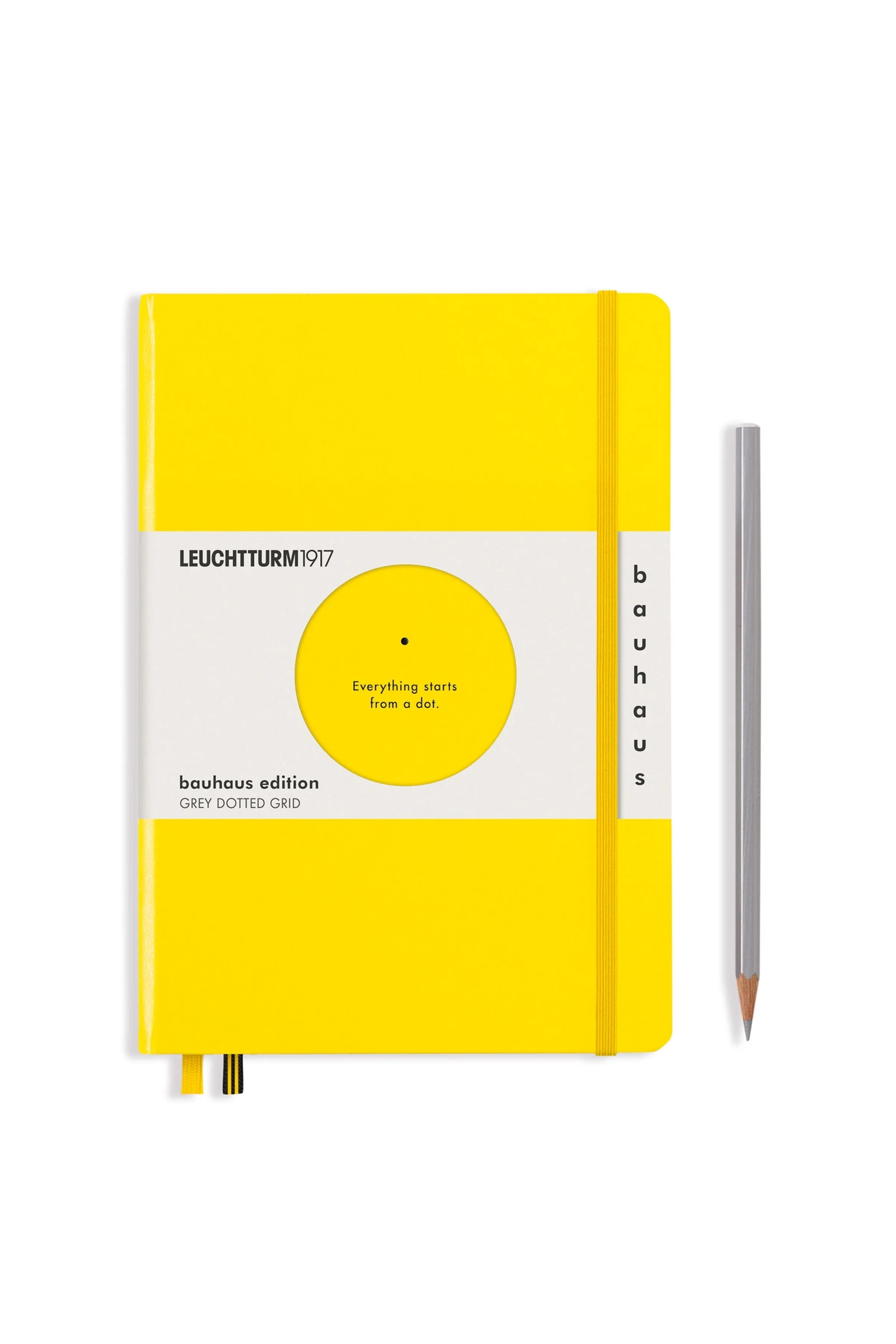 Medium Hardcover Notebook (Bauhaus Edition - Lemon)
