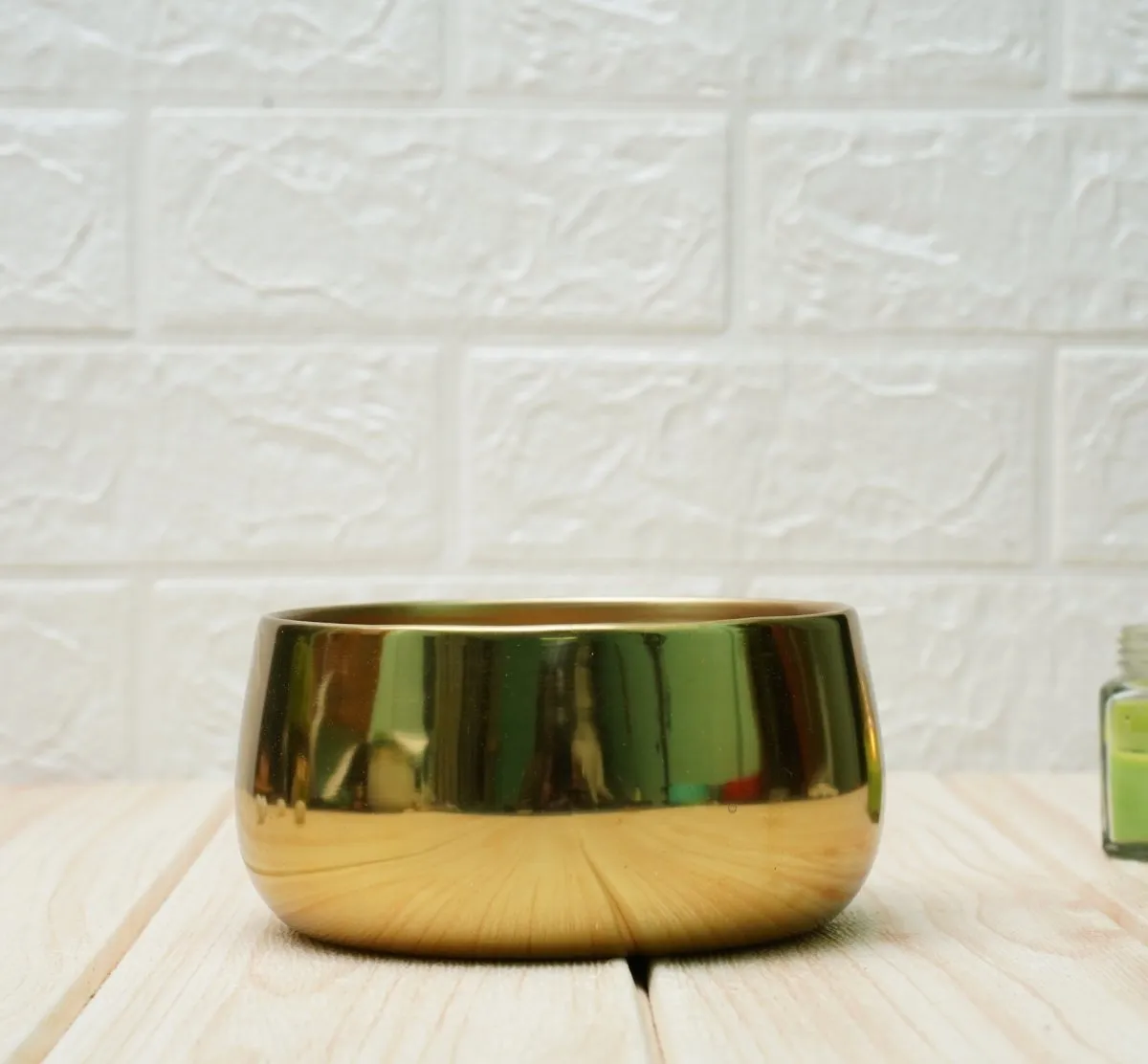 Metal Planters for Living Room- Gold (Pack of 1)
