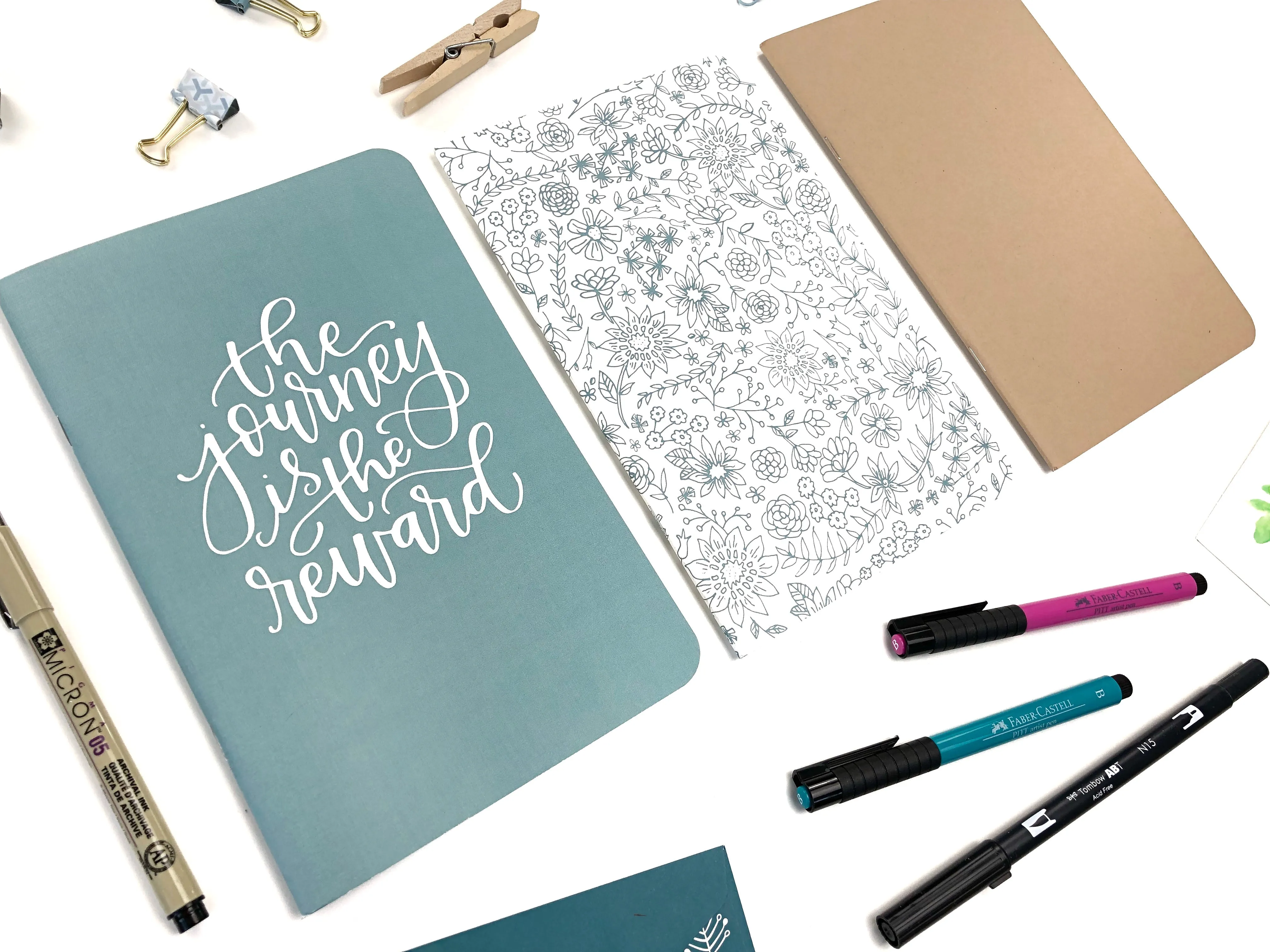 Mixed Set of 3 Perfect Lettering Notebooks
