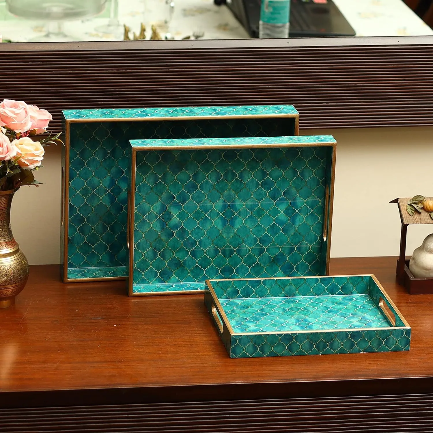 MULTIPURPOSE RECTANGULAR TRAYS - SET OF 3