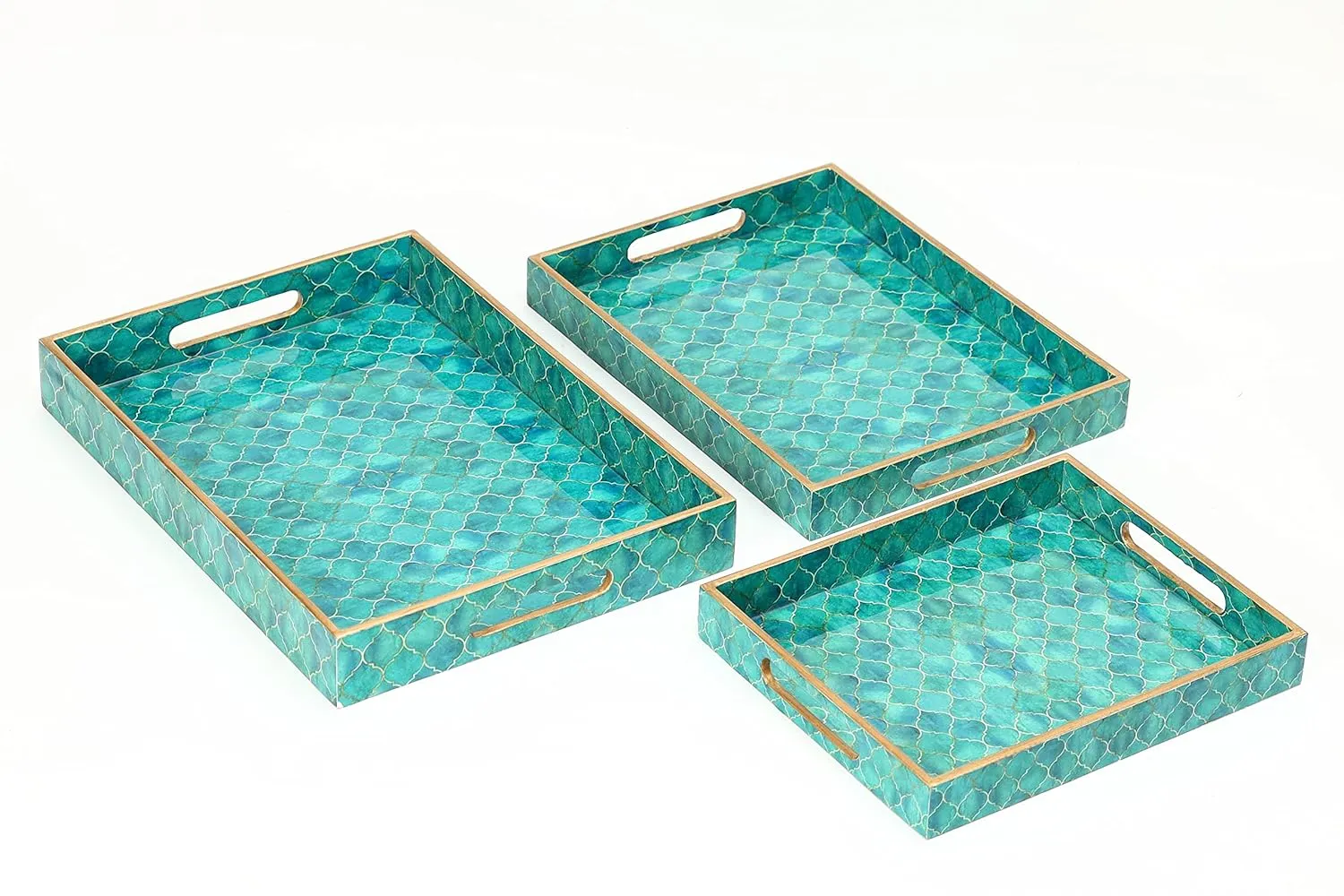 MULTIPURPOSE RECTANGULAR TRAYS - SET OF 3