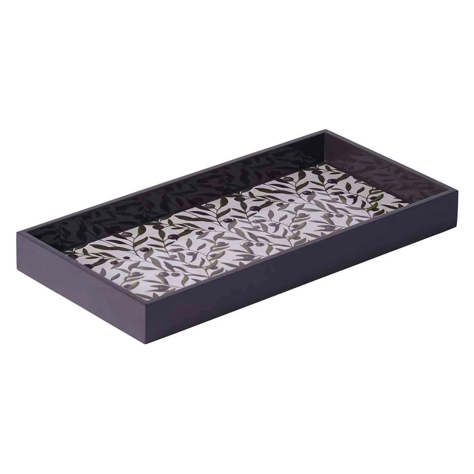 Olives 10 x 20Rectangular Lacquer Art Serving Tray