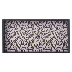 Olives 10 x 20Rectangular Lacquer Art Serving Tray