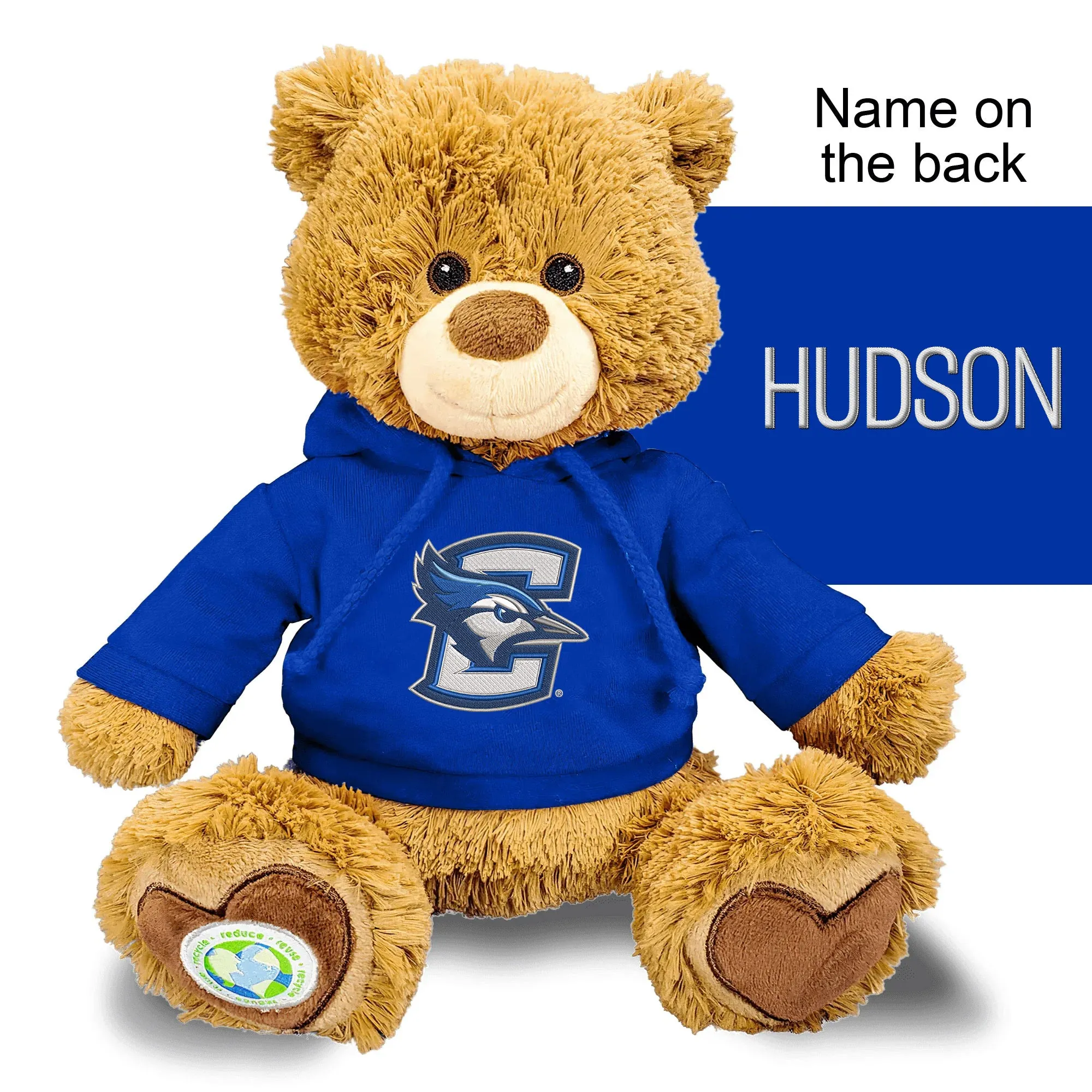 Personalized Creighton Bluejays 10" Plush Bear 2