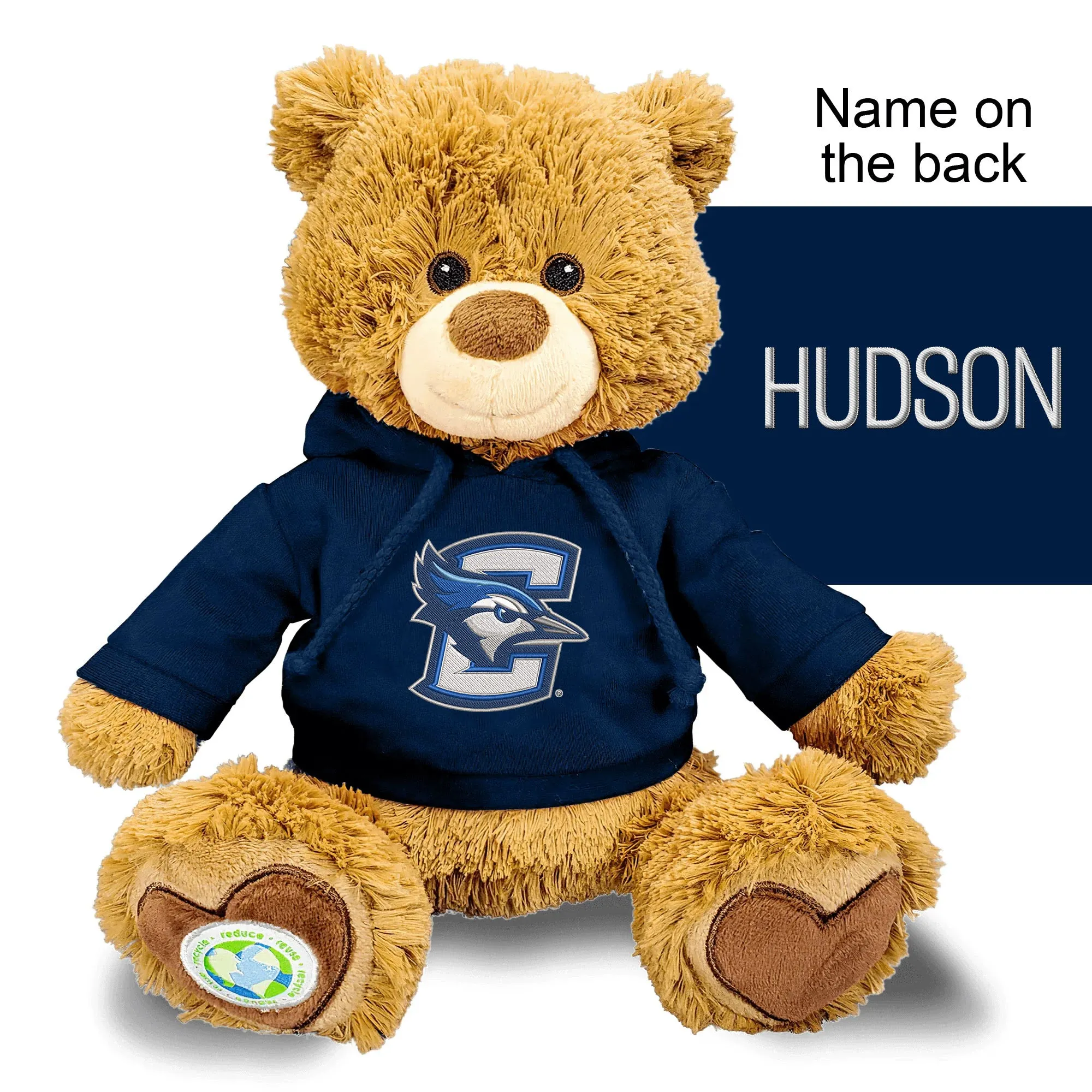 Personalized Creighton Bluejays 10" Plush Bear 2