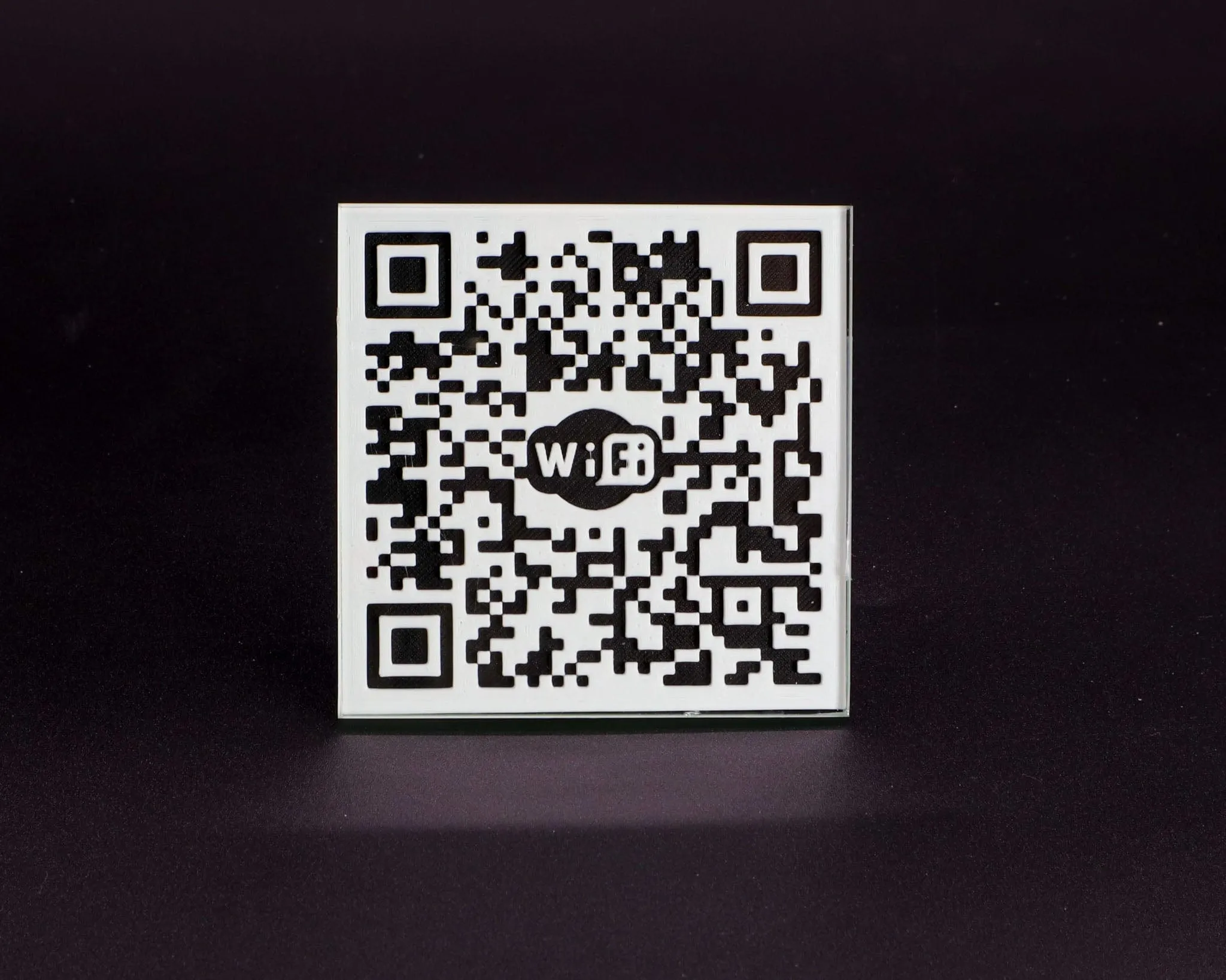 Personalized Wi-Fi QR Code Glass Coaster, Guest House Coasters, Airbnb Superhost Coasters, Rental House Decor, VRBO WIFI
