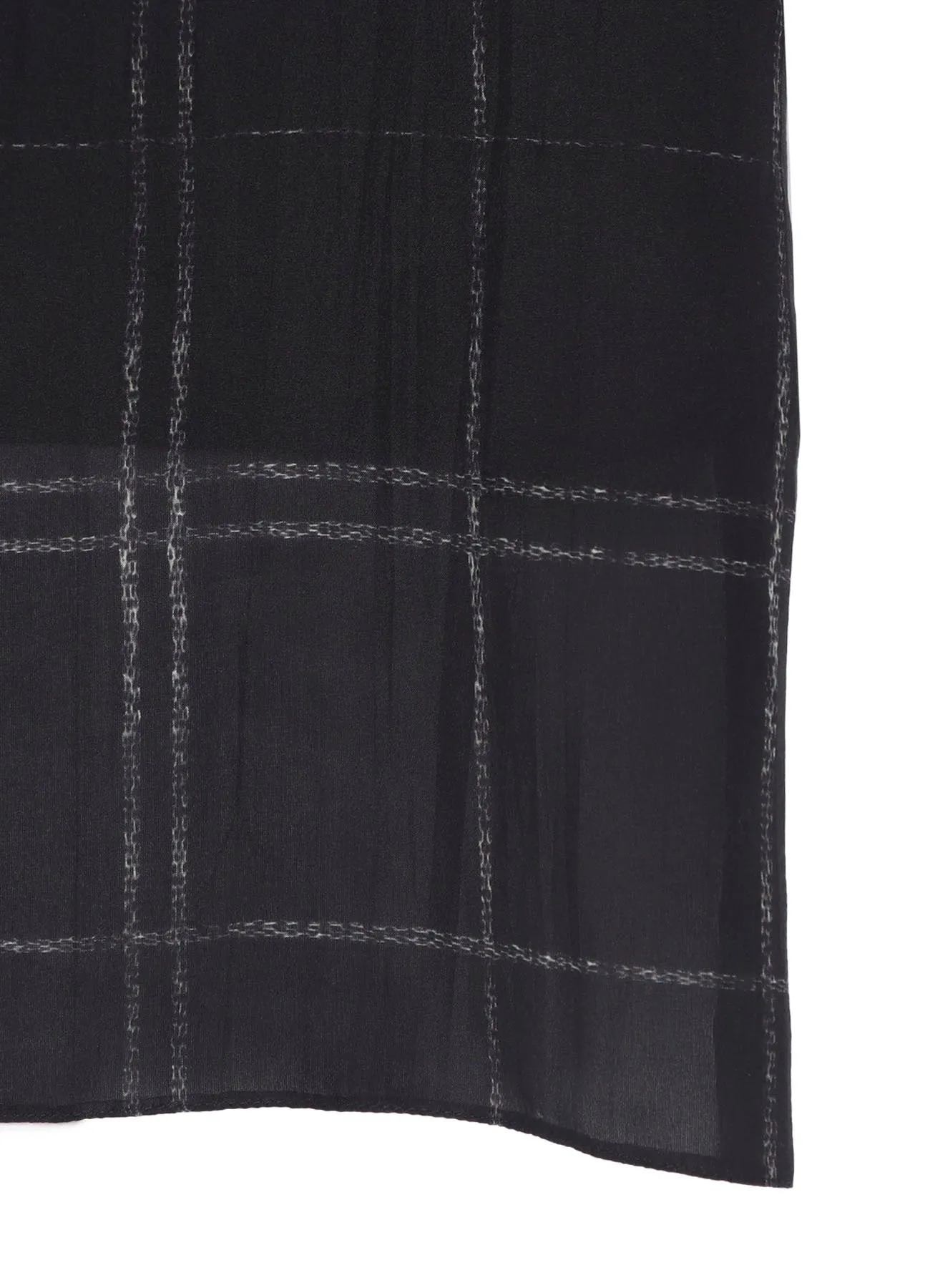PIECE UNIQUE/AOYAMA4 PLAID UNBALANCED BLOUSE