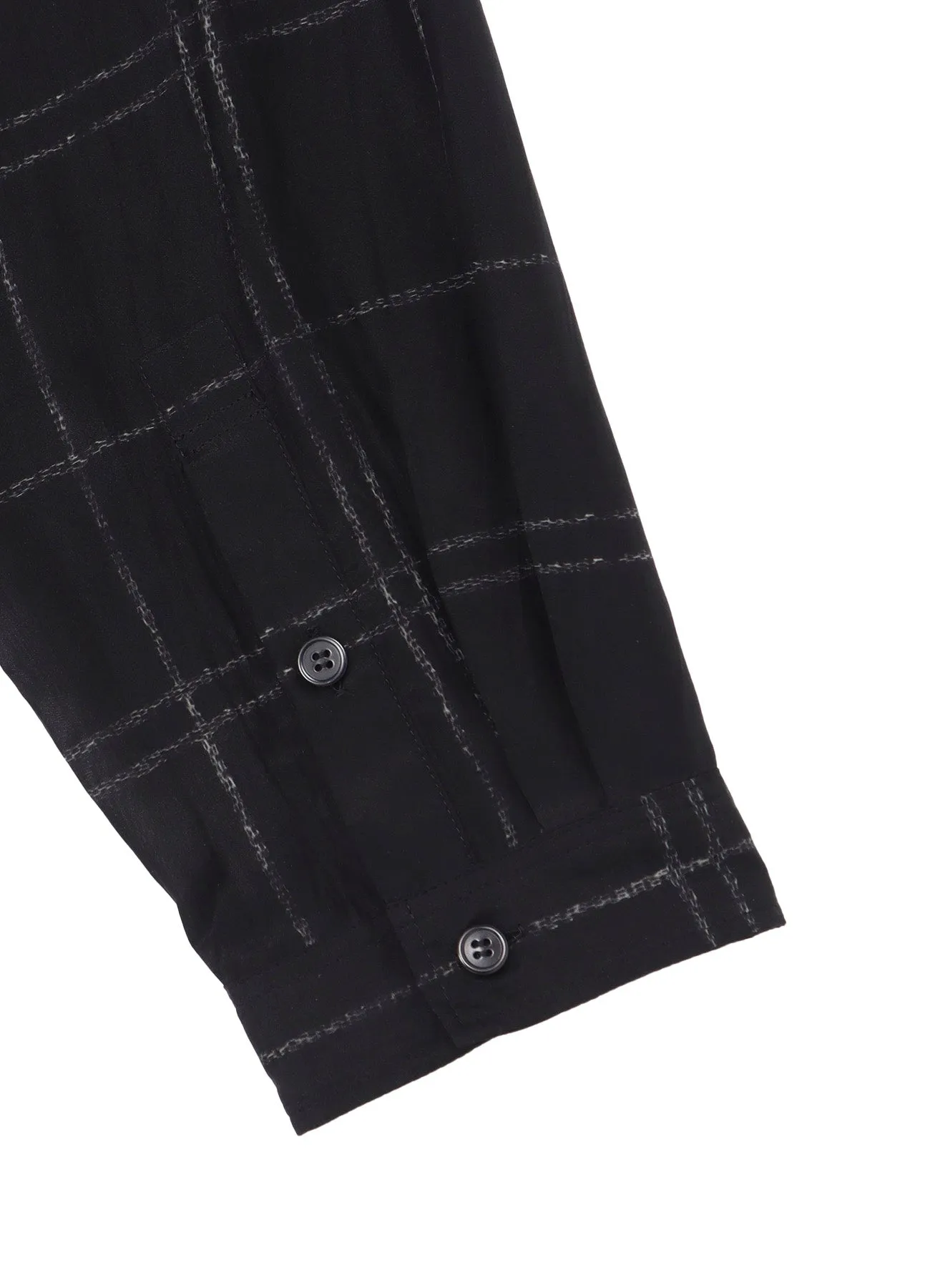 PIECE UNIQUE/AOYAMA4 PLAID UNBALANCED BLOUSE
