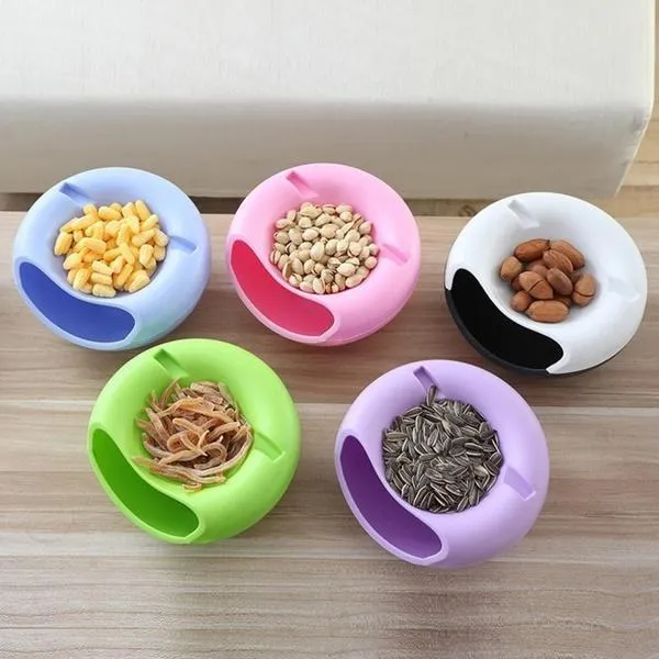 Pista Nut Fruit Platter Serving Bowl With Mobile Phone Holder by HomeFast