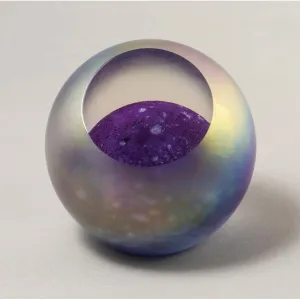 Planetary Neptune Handblown Glass Paperweight by Glass Eye Studio