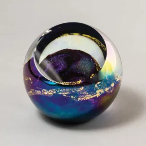 Planetary Venus Handblown Glass Paperweight by Glass Eye Studio
