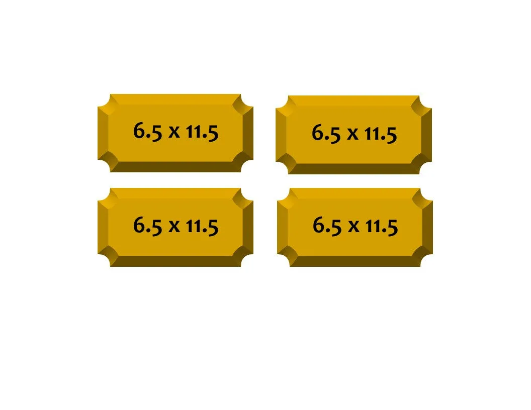 Plaque - 6.5x11.5" (4 Pack)
